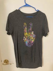 Hippie peace sign top